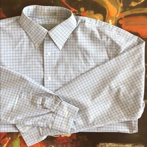 100% Cotton Nordstrom Plaid Dress Shirt